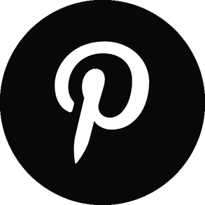 Musta Pinterest logo