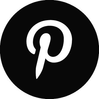 Musta Pinterest logo