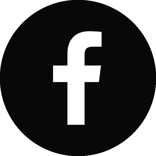 Facebook logo mustalla