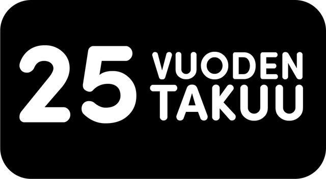 25 vuoden takuu